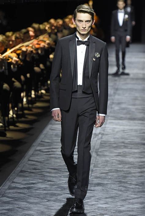 black Dior Homme Suits for Men 